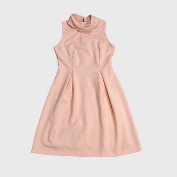 ELIZA J PEACH TEXTURED COLLARED SLEEVELESS SHEATH DRESS WOMEN’S SZ 2 - Picture 1 of 14